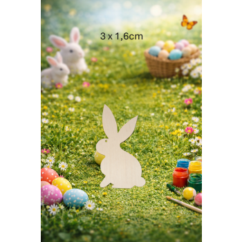 Królik 4 3cm, królik 3cm, sklejka 3mm